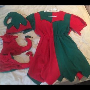 Super Cute Elf Jester Costume Adult M